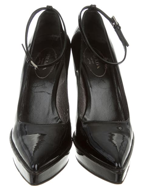 prada leather heels|patent leather Prada shoes.